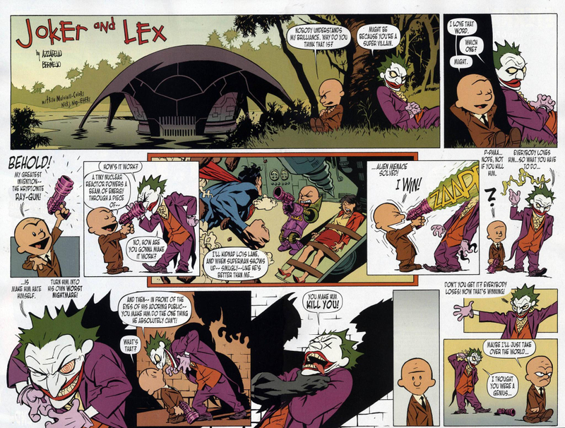 Illustration for article titled Classic comic Calvin & Hobbes rebooted as "Joker & Lex"